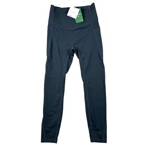 Halara UltraSculpt Leggings Women Medium Navy Blue High Waisted Pockets Yoga Gym
